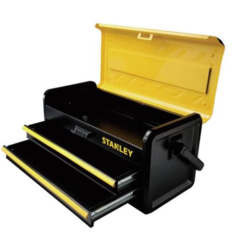 stanley 19 metal tool box 2 drawer|stanley rolling tool chest box.